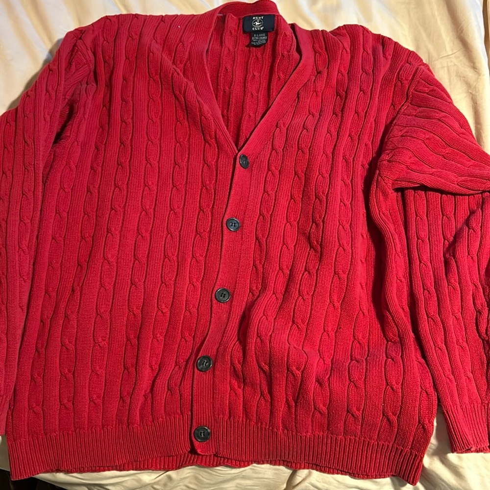 Vintage red hunt club sweater size XL